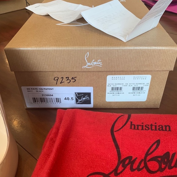 Christian Louboutin So Kate Nude Patent Pump 40.5 - Picture 8 of 9